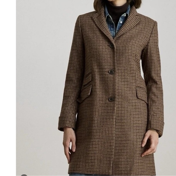 Lauren Ralph Lauren Jackets & Blazers - Lauren Ralph Lauren Dark Plaid Jacket with Buckle